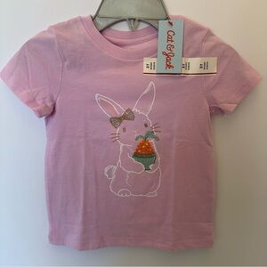 Cat & Jack Toddler Girl Easter Bunny Shirt Size 3T NEW